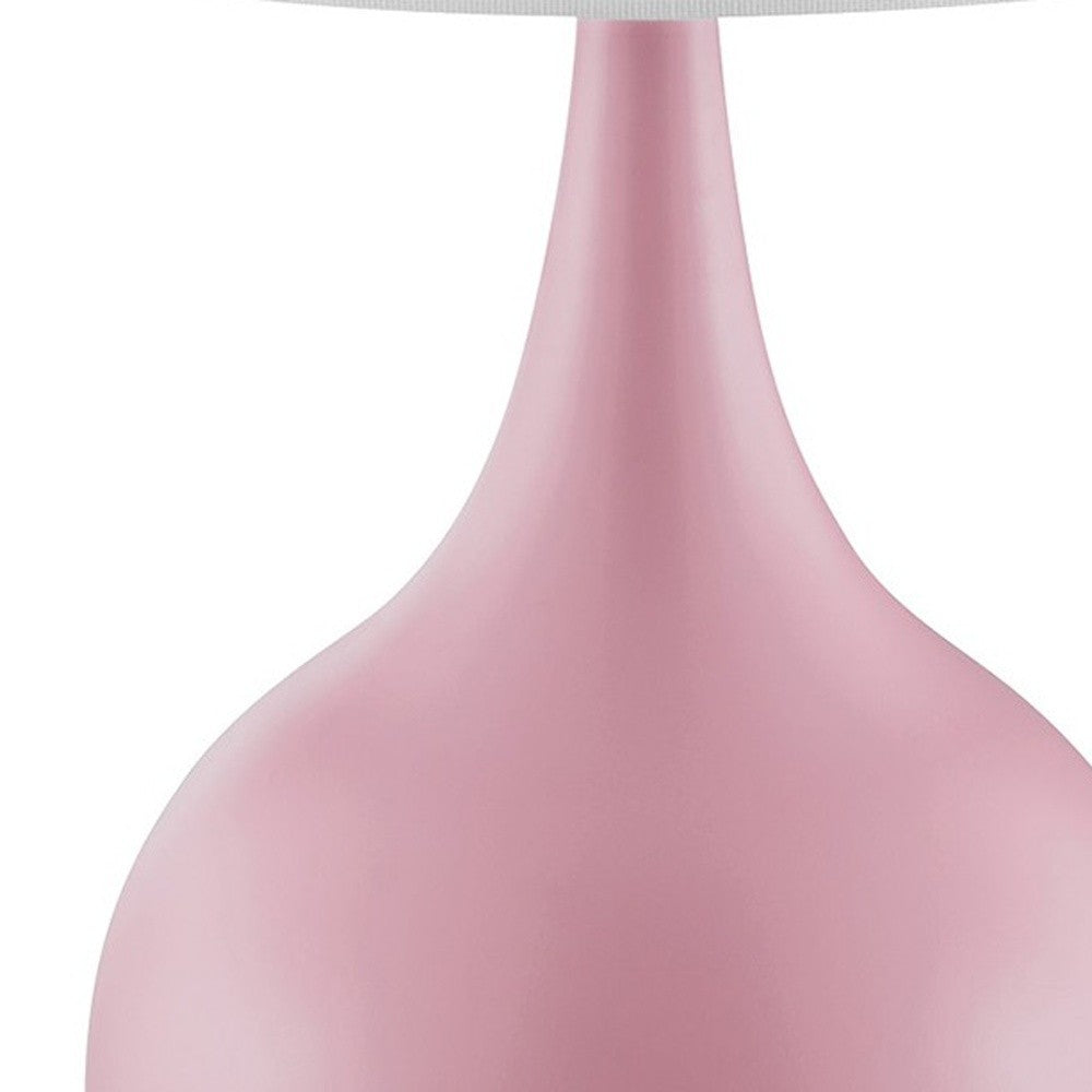 Minimalist Light Pink Table Lamp with Touch Switch By Homeroots | Table Lamps | Modishstore - 5