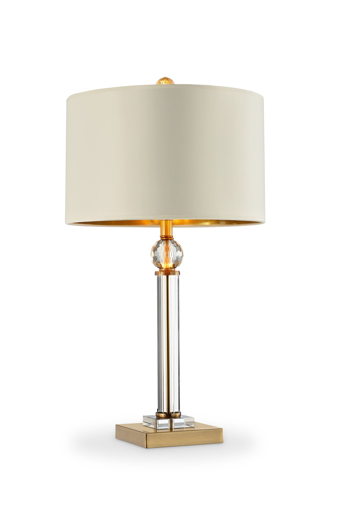 Gold Crystal Accent Desk Lamp By Homeroots | Table Lamps | Modishstore - 2