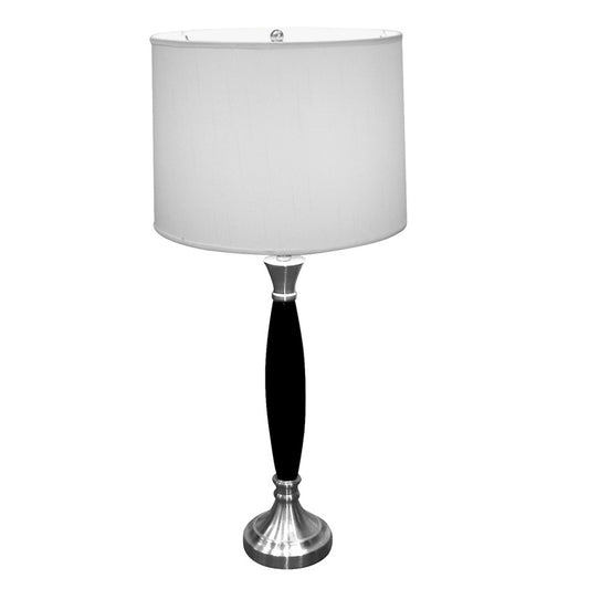 Silver and Black Metal Table Lamp By Homeroots | Table Lamps | Modishstore