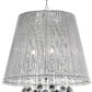 Dreamy Silver Ceiling Lamp with Crystal Accents By Homeroots | Ceiling Lamps | Modishstore - 3
