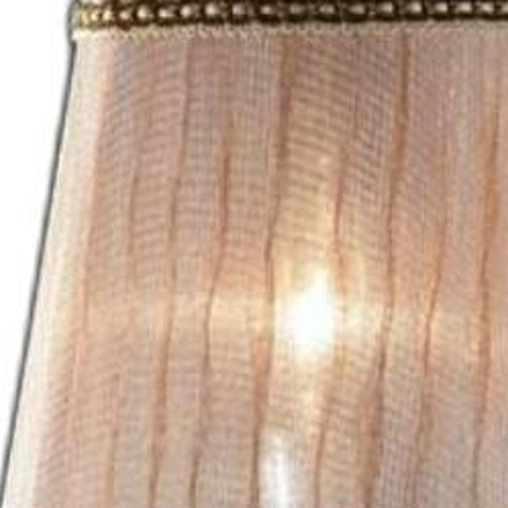 Silver and Pink Faux Crystal Dual Light Hanging Wall Sconce By Homeroots | Sconces | Modishstore - 5