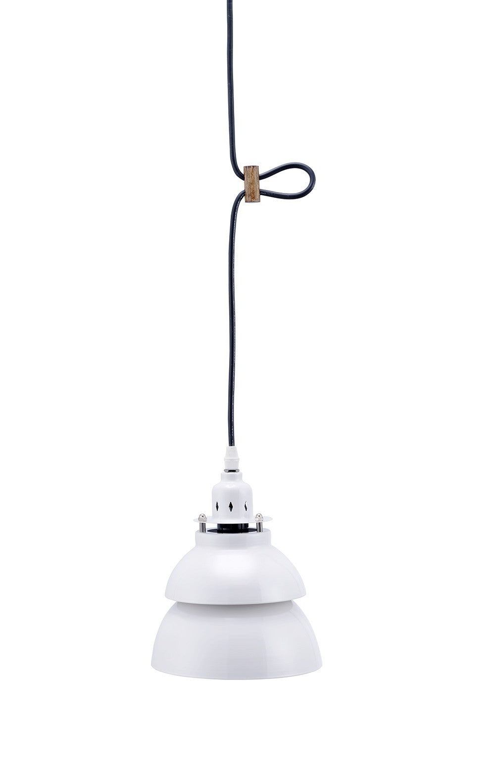 Industrial Two Tier White Metal Hanging Light By Homeroots | Pendant Lamps | Modishstore - 3