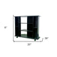35" Black Open Shelving TV Stand By Homeroots