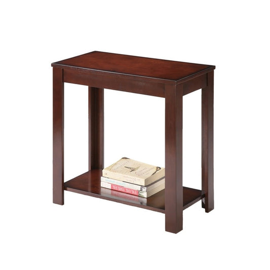 24" Brown End Table With Shelf By Homeroots | End Tables | Modishstore