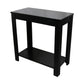 24" Black End Table With Shelf By Homeroots