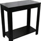 24" Black End Table With Shelf By Homeroots | End Tables | Modishstore - 5