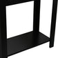 24" Black End Table With Shelf By Homeroots | End Tables | Modishstore - 6