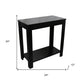 24" Black End Table With Shelf By Homeroots | End Tables | Modishstore - 8