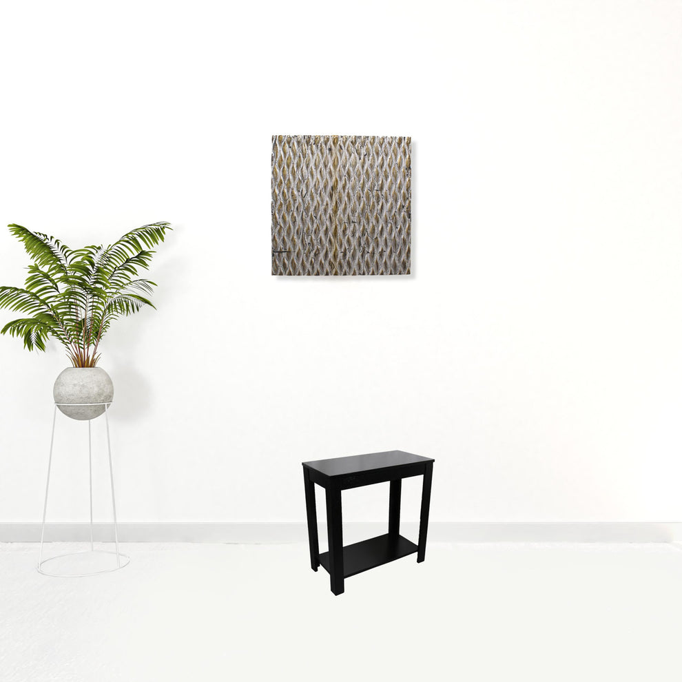 24" Black End Table With Shelf By Homeroots | End Tables | Modishstore - 4