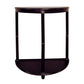 26" Dark Brown Manufactured Wood Half Circle End Table By Homeroots | End Tables | Modishstore - 2