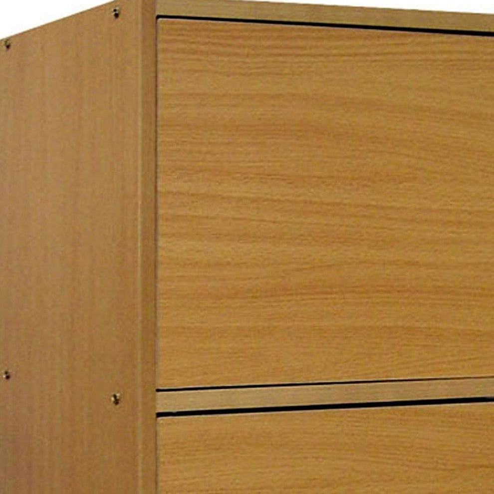 Standard Natural Triple Door Verticle Book Shelf By Homeroots | Shelves & Shelving Units | Modishstore - 4