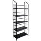 Black Five Shelf Metal Standing Book Shelf By Homeroots | Shelves & Shelving Units | Modishstore - 2