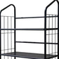 Black Five Shelf Metal Standing Book Shelf By Homeroots | Shelves & Shelving Units | Modishstore - 3