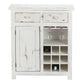 Rustic White Wine Cabinet With Two Drawers By Homeroots | Cabinets | Modishstore