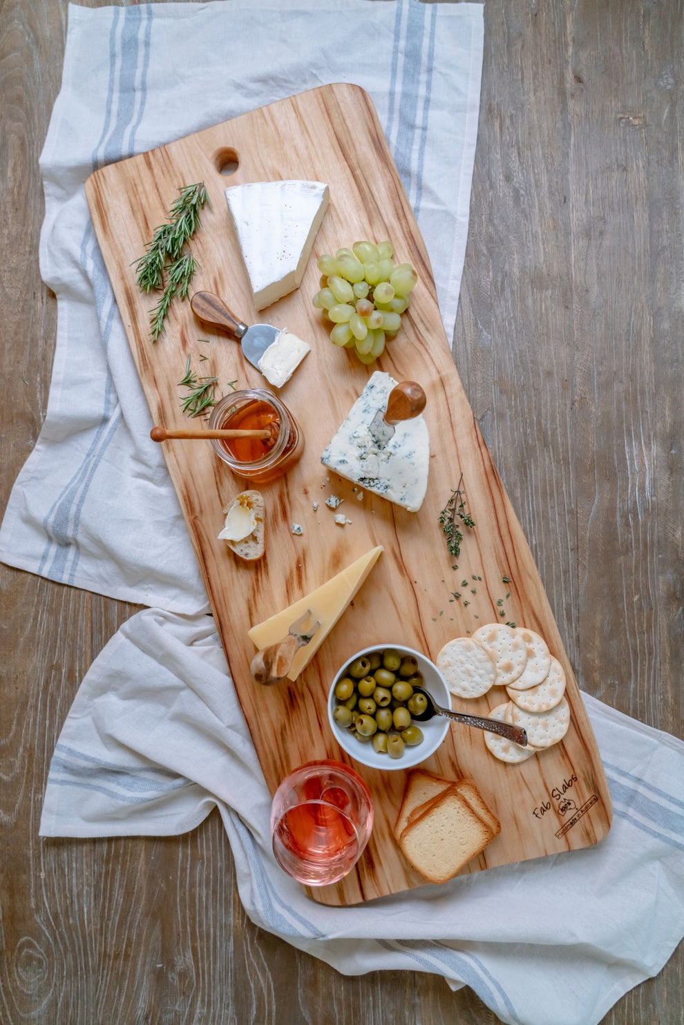 35" Artisan Organic Natural Wood Anti Bacterial Cutting Board By Homeroots | Trays | Modishstore - 4