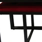 Modern Black and Red Metal Three Piece Bench Set By Homeroots