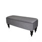 Modern Tailored Gray and Black Storage Bench By Homeroots | Benches | Modishstore