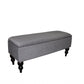 Modern Tailored Gray and Black Storage Bench By Homeroots | Benches | Modishstore - 6