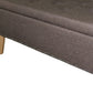 Gray Brown Linen Look Tufted Storage Bench By Homeroots | Benches | Modishstore - 8