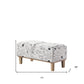 17" Wood Brown And Beige Upholstered 100% Polyester Entryway Bench With Flip Top By Homeroots