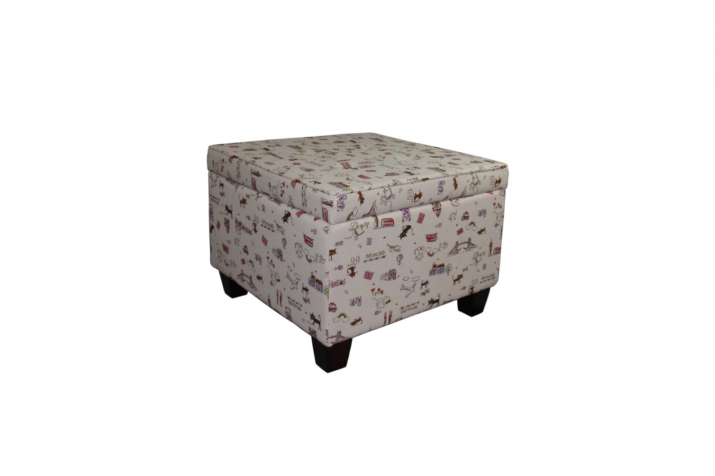 Traveling Cats Storage Ottoman By Homeroots
