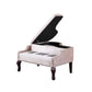 Silver Velour Baby Grand Piano Storage Bench By Homeroots