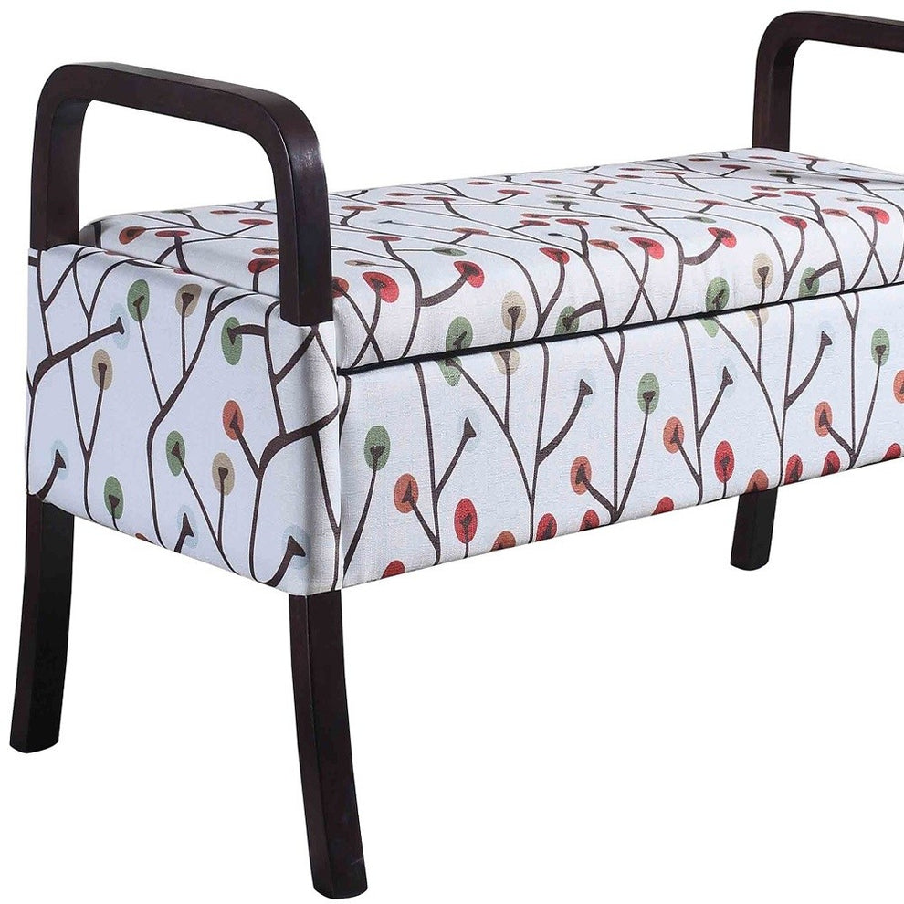 Modern Harvest Neutrals Wooden Storage Bench with Handles By Homeroots | Benches | Modishstore - 4