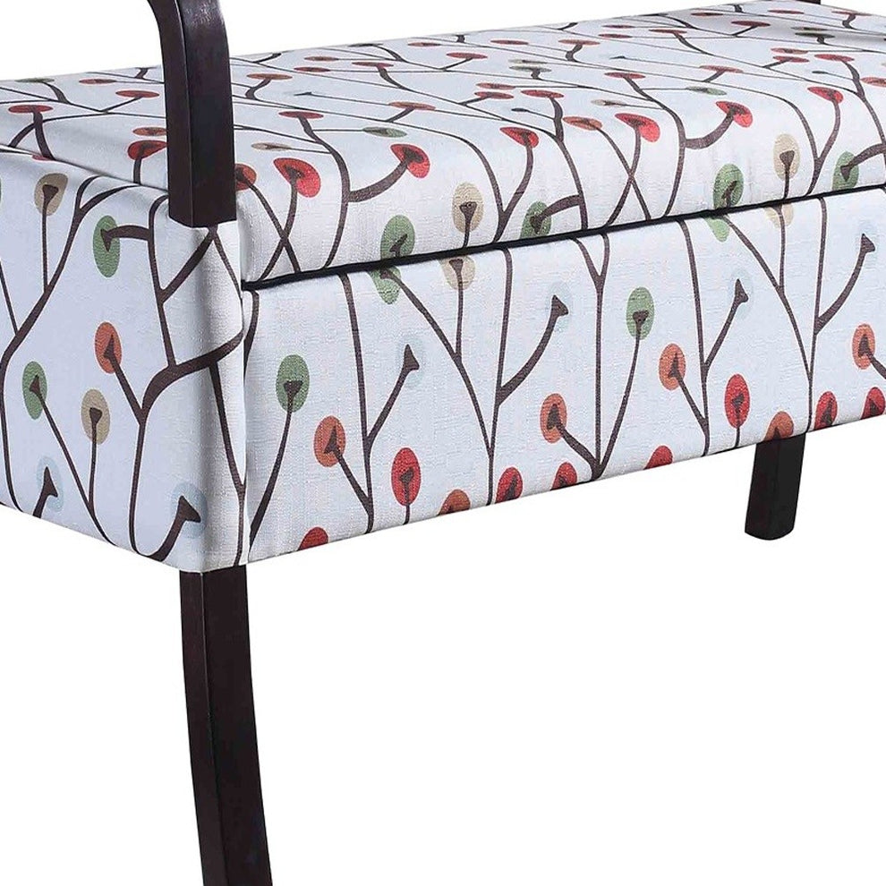 Modern Harvest Neutrals Wooden Storage Bench with Handles By Homeroots | Benches | Modishstore - 5