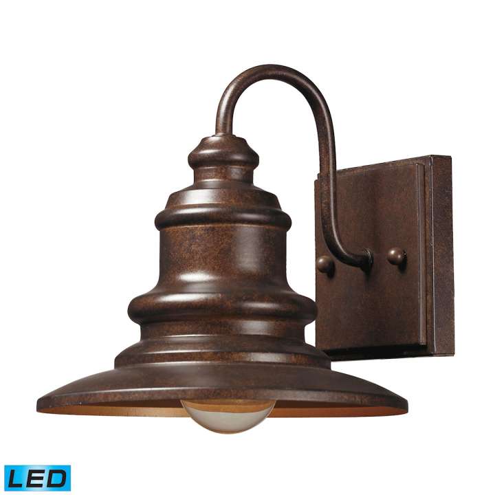 Marina 1-Light Outdoor Wall Lamp in Hazelnut Bronze - Includes LED Bulb | Sconces | Modishstore