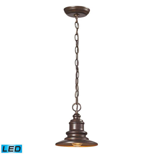 Marina 1-Light Outdoor Pendant in Hazelnut Bronze - Includes LED Bulb | Pendant Lamps | Modishstore