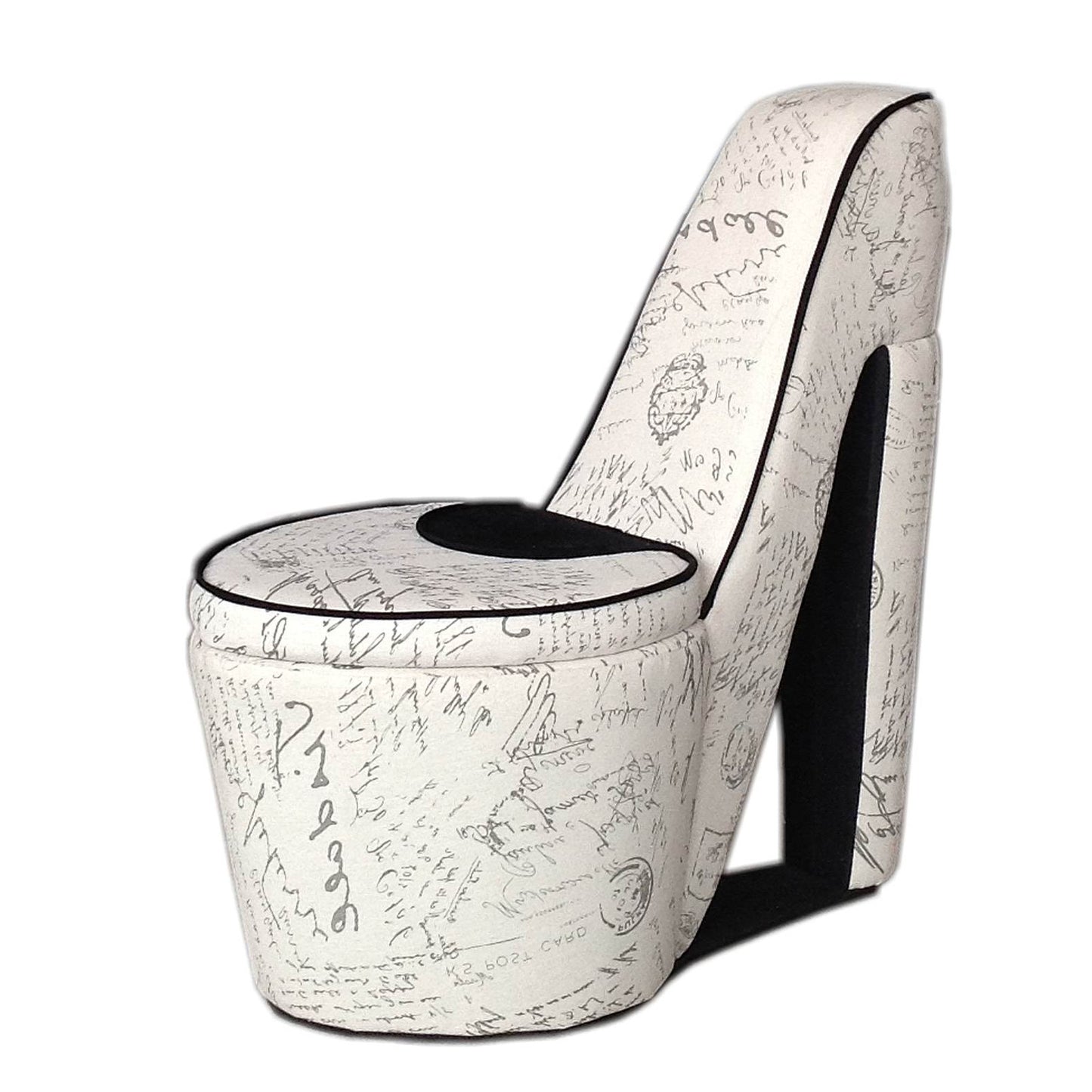 16" Ivory 100% Polyester Side Chair By Homeroots | Armchairs | Modishstore - 4