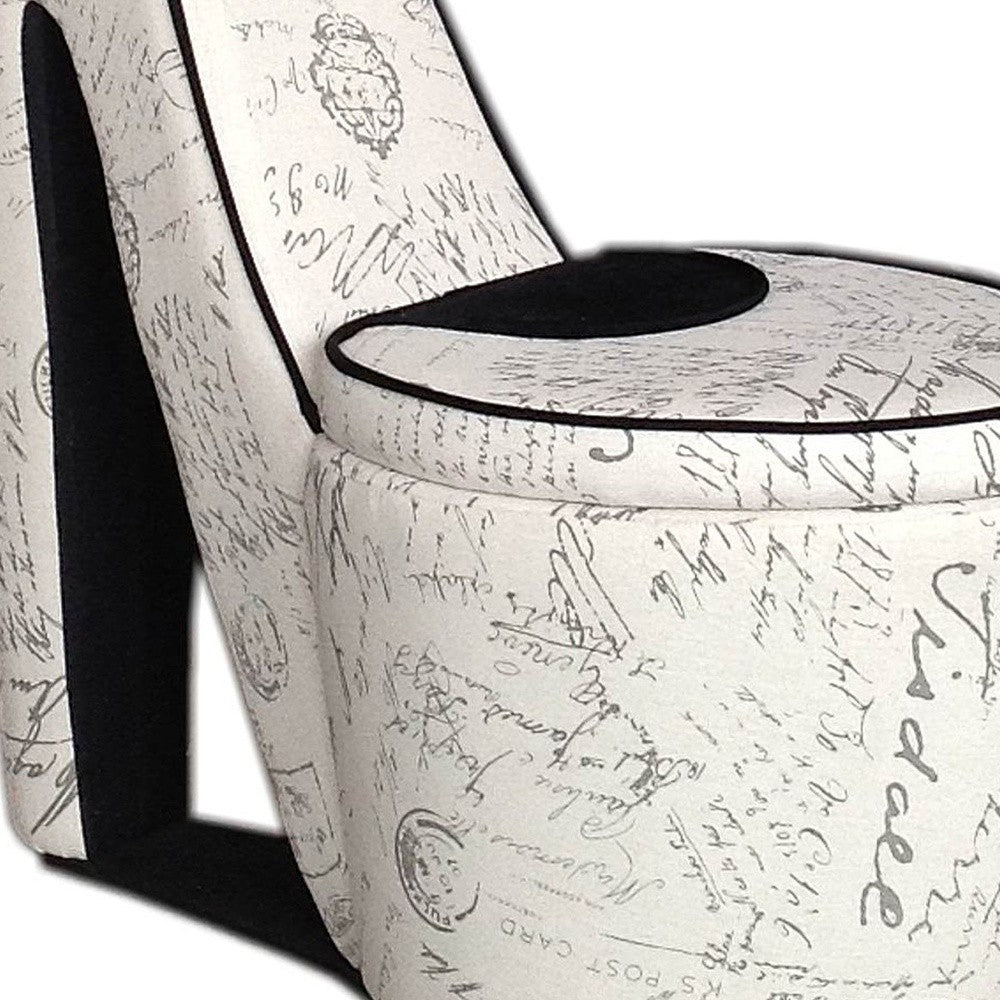 16" Ivory 100% Polyester Side Chair By Homeroots | Armchairs | Modishstore - 5