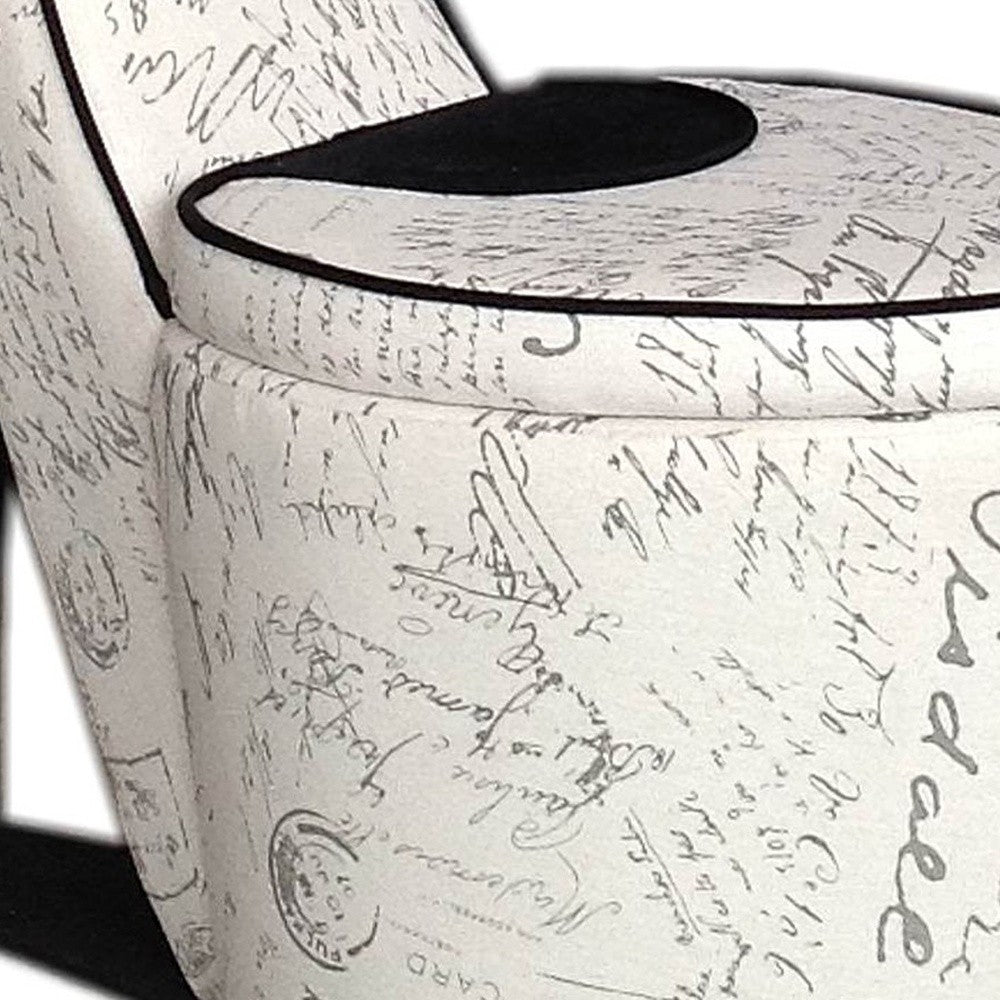 16" Ivory 100% Polyester Side Chair By Homeroots | Armchairs | Modishstore - 6