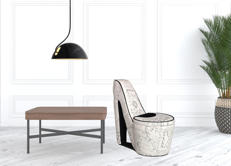 16" Ivory 100% Polyester Side Chair By Homeroots | Armchairs | Modishstore