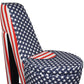 Red White and Blue Patriotic Print 1 High Heel Shoe Storage Chair By Homeroots | Accent Chairs | Modishstore - 4