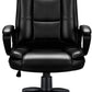 Black Leather Executive Chair with Lumbar Support By Homeroots | Office Chairs | Modishstore