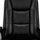 Black Leather Executive Chair with Lumbar Support By Homeroots | Office Chairs | Modishstore - 4