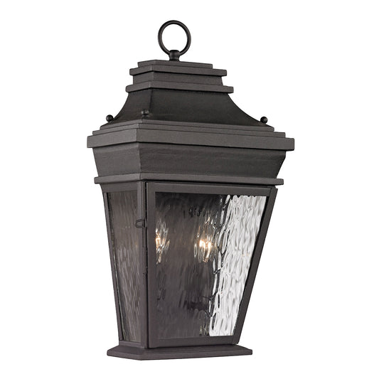 Forged Provincial 2-Light Outdoor Wall Lamp in Charcoal ELK Lighting | Wall Lamps | Modishstore