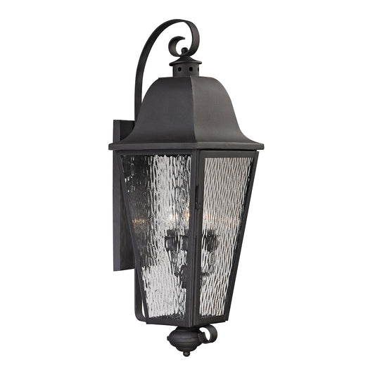Forged Brookridge 4-Light Outdoor Wall Lamp in Charcoal ELK Lighting | Wall Lamps | Modishstore