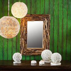 Garden Age Supply Harini Driftwood Mirror - Rectangular