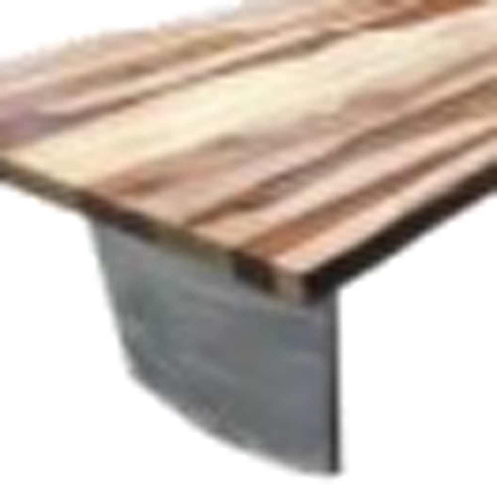 31" Natural Solid Wood Rectangular Coffee Table By Homeroots | Coffee Tables | Modishstore - 3