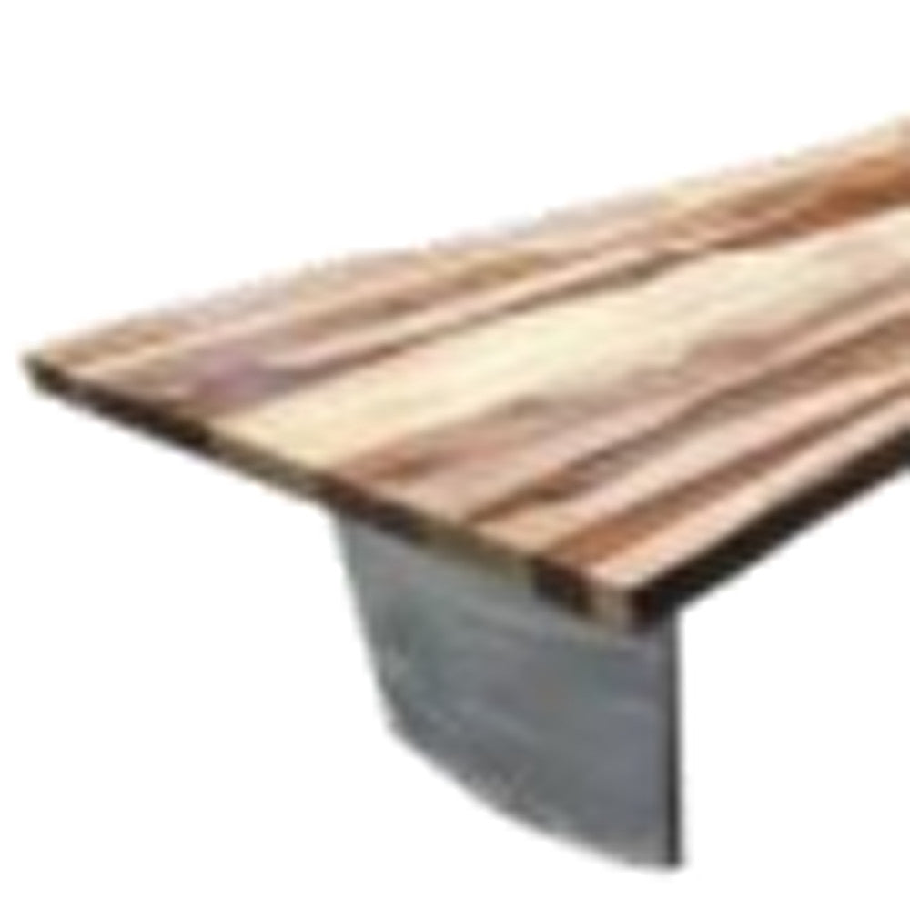 31" Natural Solid Wood Rectangular Coffee Table By Homeroots | Coffee Tables | Modishstore - 4