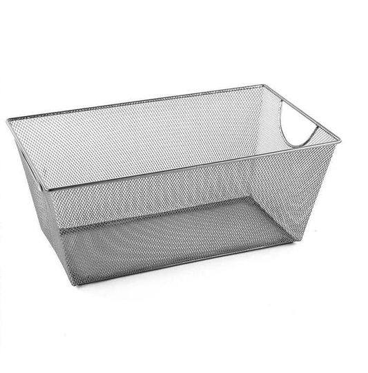 Storage Nest-Mesh-Long-Silver Set of 4 by Texture Designideas | Bins, Baskets & Buckets | Modishstore