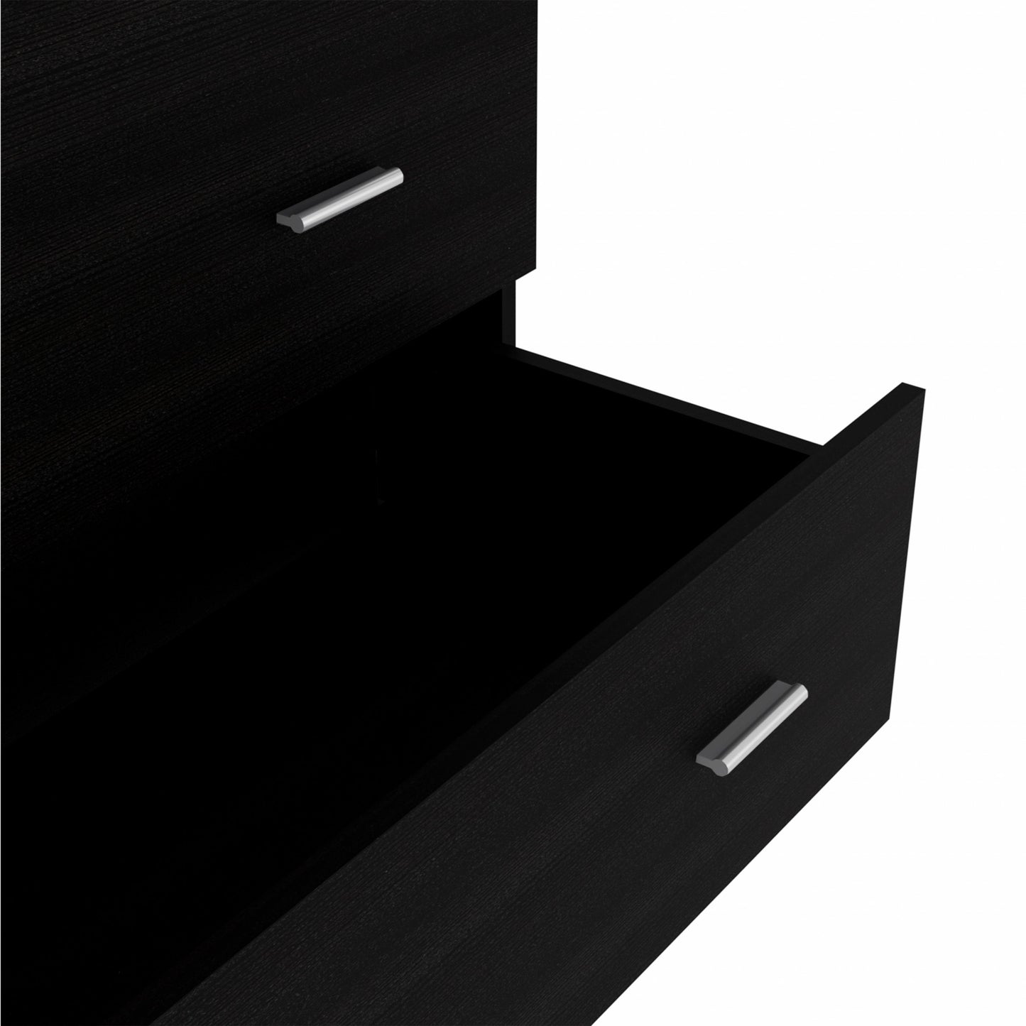 33" Black Three Drawer Dresser By Homeroots | Dressers | Modishstore - 6