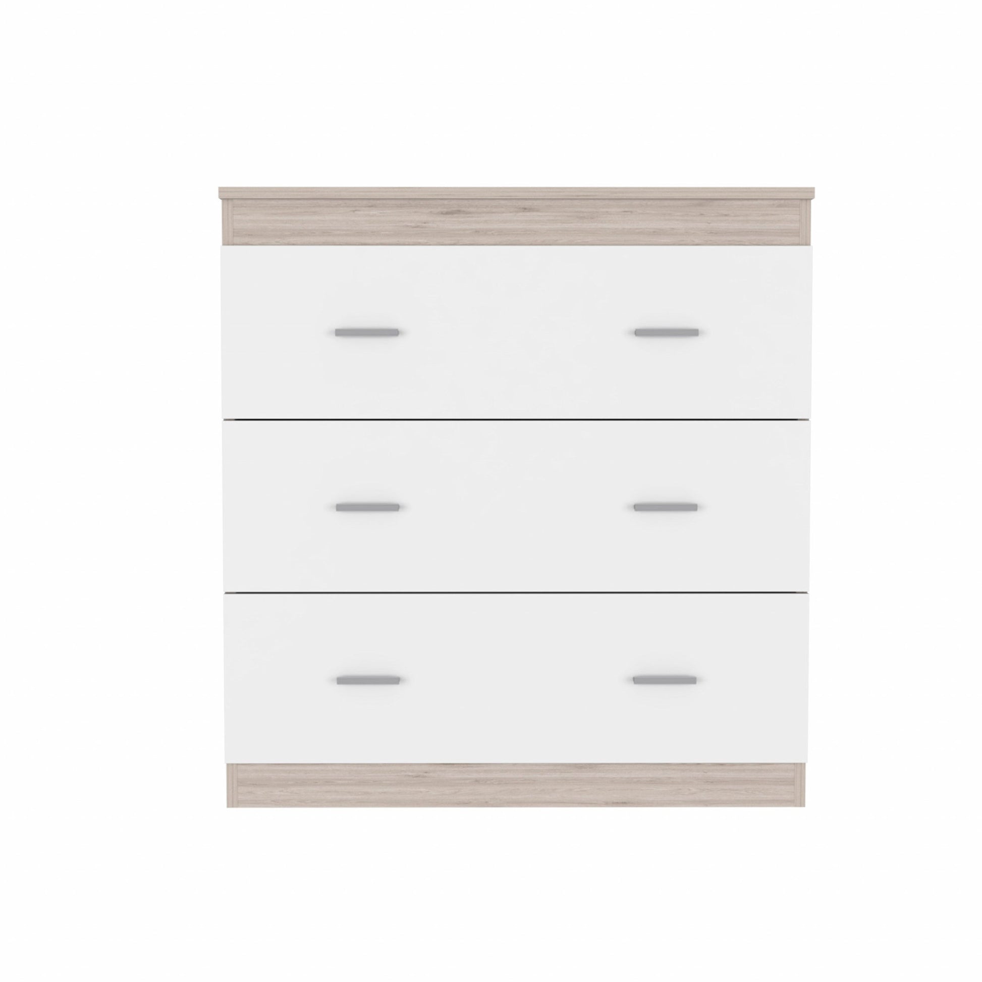 33" Light Gray and White Three Drawer Dresser By Homeroots | Dressers | Modishstore - 2