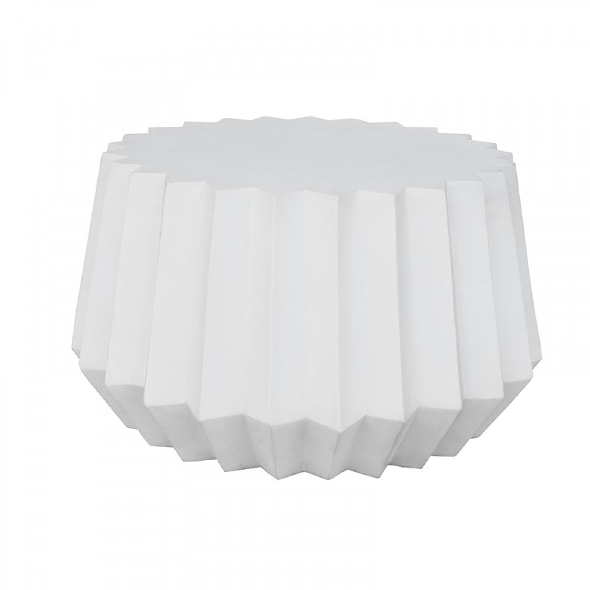 Modern White Concrete Abstract Coffee Table By Homeroots | Coffee Tables | Modishstore