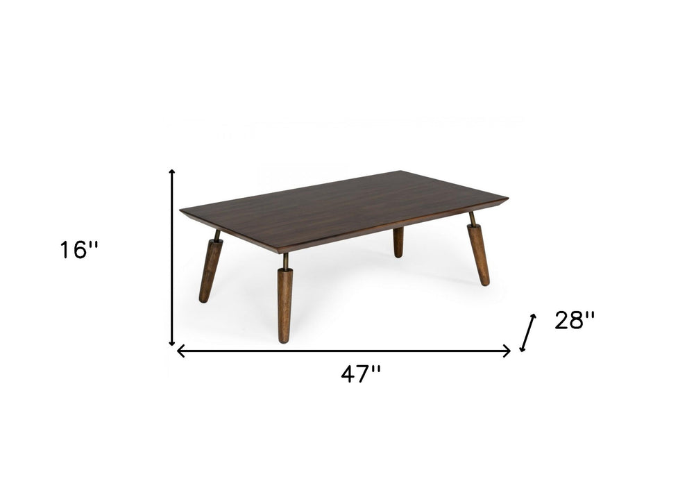 Mid Century Modern Acacia Coffee Table By Homeroots | Coffee Tables | Modishstore - 4