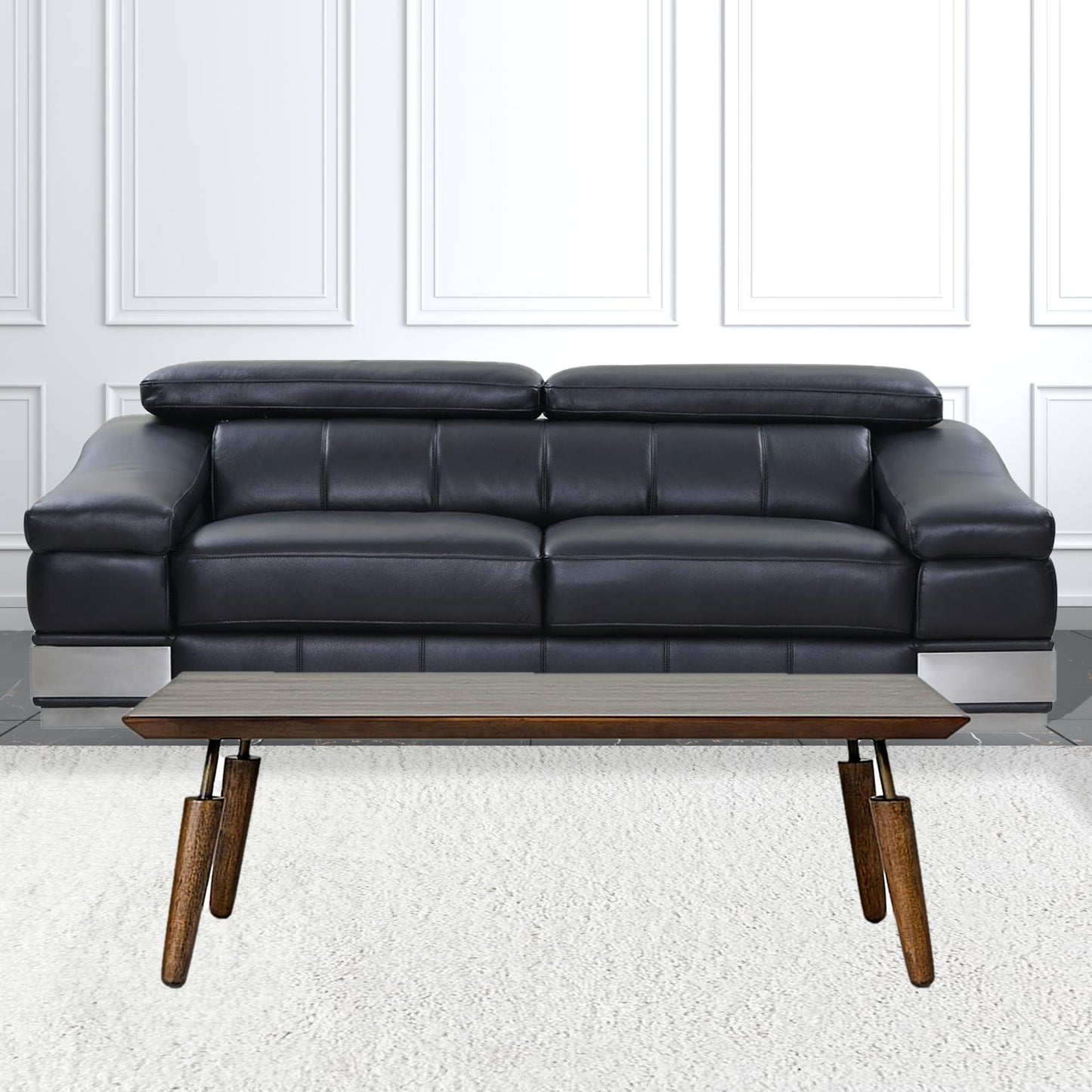 Mid Century Modern Acacia Coffee Table By Homeroots | Coffee Tables | Modishstore - 3