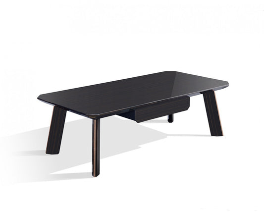 Modern Black and Rose Gold Coffee Table By Homeroots | Coffee Tables | Modishstore