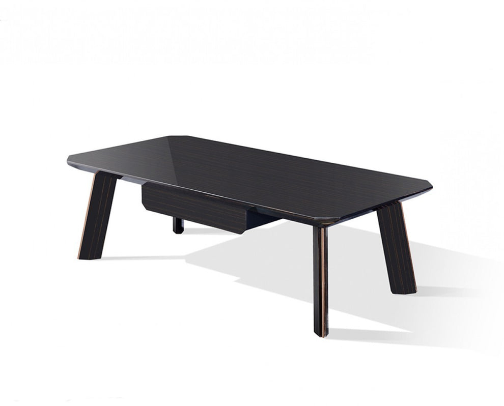 Modern Black and Rose Gold Coffee Table By Homeroots | Coffee Tables | Modishstore - 2